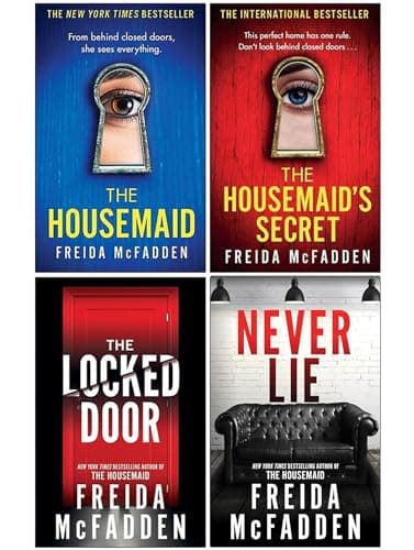 Cover of Freida McFadden 4 Books Set: Never Lie, The Housemaids Secret, The Locked Door & The House maid