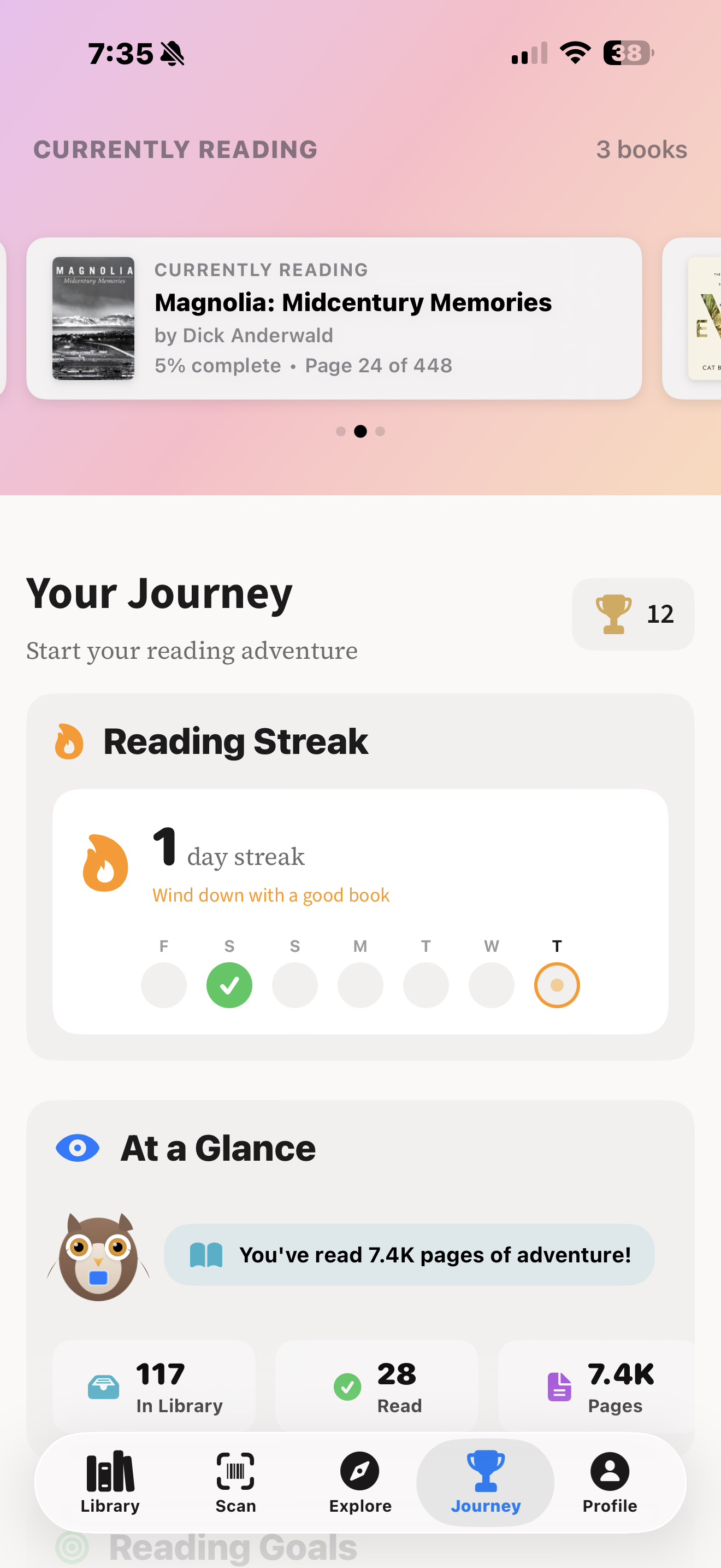 Track your reading adventure